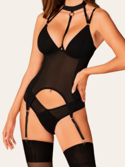 Corset Charlie – Lingerie sensuelle avec bijou & jarretelles