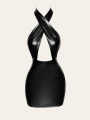 Robe Maria – Mini-robe dos nu en Powerwetlook sexy