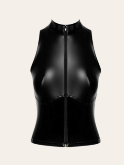 Top Marceau - haut Powerwetlook sans manches